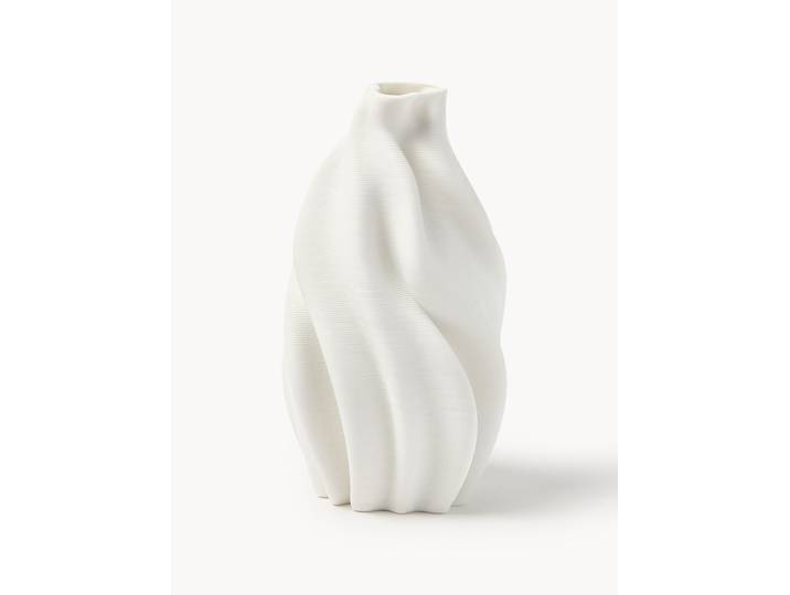 3D-geprinte porseleinen vaas Lyria, H 18 cm