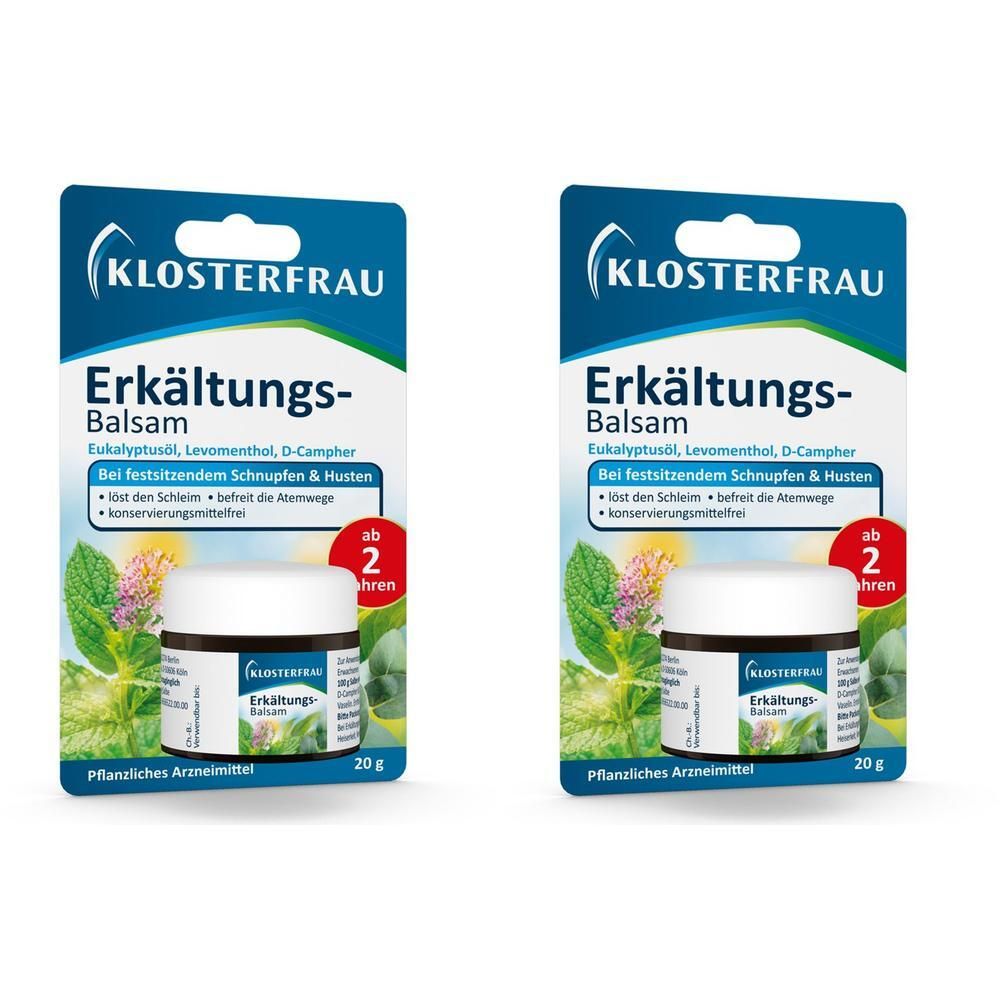Klosterfrau Erkältungs-Balsam 2x 2x20 g Balsam