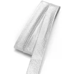 buttinette Schrägband, silber glitzernd, Breite: 2 cm, Länge: 5 m