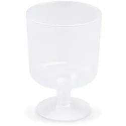 Pfand Trinkglas (PP) mit Fuß wiederverwendbar Ø72mm 0,2L