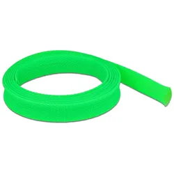 DELOCK Geflechtschlauch dehnbar 2 m x 19 mm grün
