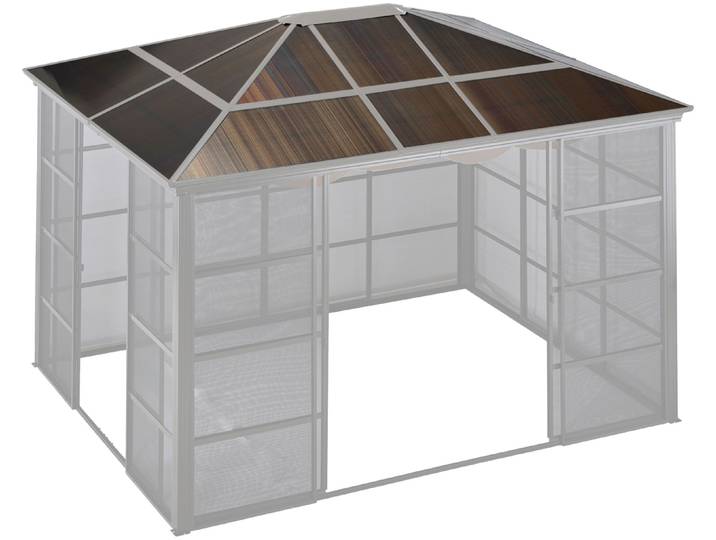 Pavillon-Ersatzdach KONIFERA, braun, Pavillondächer, Pavillon-Ersatzdach, Dachplatten für »Antigua«, BxT: 300x365 cm