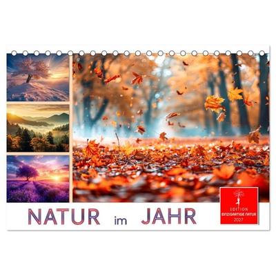 Natur im Jahr (Tischkalender 2027 DIN A5 quer), CALVENDO Monatskalender