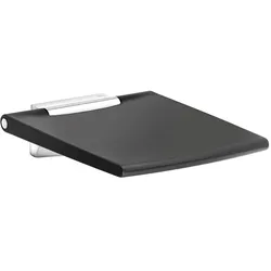 Keuco Plan Care Klappsitz 34983170037 Aluminium lackiert/schwarzgrau, zur Wandmontage