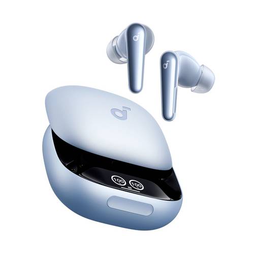 Anker Soundcore Liberty 4 Pro On Ear Headset Bluetooth Blau Mikrofon-Rauschunterdrückung Touch-Steuerung