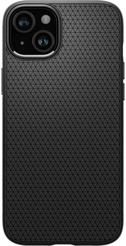 iPhone 15 Spigen Liquid Air Bagside Cover - Sort