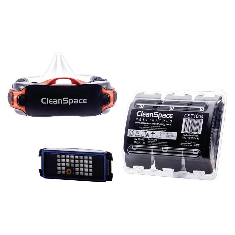 CleanSpace Partikelfilter CleanSpace CST1004 f.CST1000/1010 EN12942 TM3P R SL 3St./Pack (Atemschutzmaske Ersatzfilter) (CST1004)