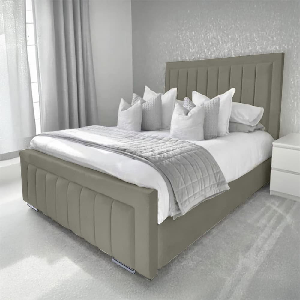 Canora Grey Abianna Upholstered Bed Asphalt Kingsize (5')