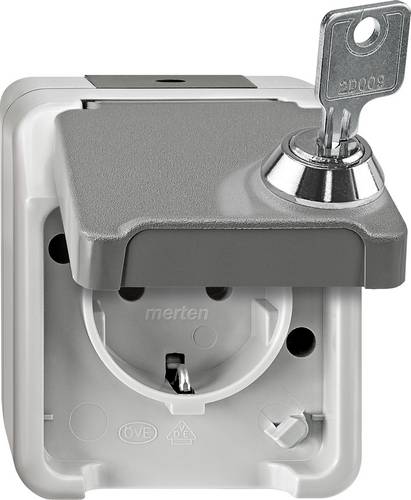 Merten Steckdose AQUASTAR Lichtgrau MEG2423-8029 1St.