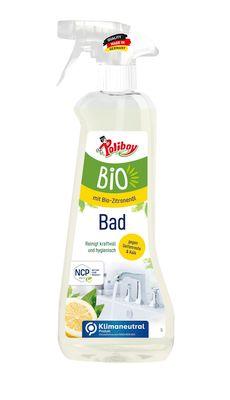 Bio Badreiniger POLIBOY, gegen Kalk & Seifenreste, mit Zitronenduft, 500 ml