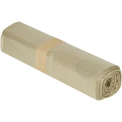 Cleanclub Müllsack 120 Liter, 29my, LDPE, transparent (1 Rolle = 25 Stück)