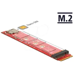 DELOCK 65921 - Adapter M.2 Key B > M.2 Key B + Nano SIM