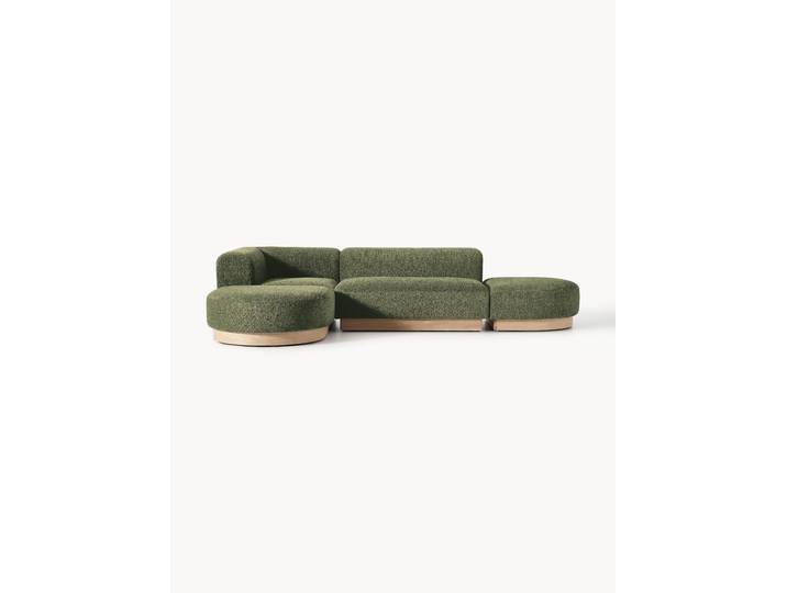 Modulares Ecksofa Natalie aus Teddy-Bouclé