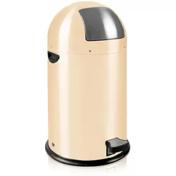 Treteimer Kickcan EKO Creme 33 L mit verzinktem Inneneimer, feuerfest