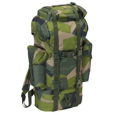 Rucksack BRANDIT "Brandit Accessoires Nylon Military Backpack", Gr. onesize, grün (swedisch camo), Polyester, Rucksäcke Rucksack