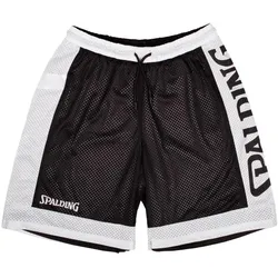 Spalding, Unisex, Sporthose, Reversible Shorts (128), Schwarz