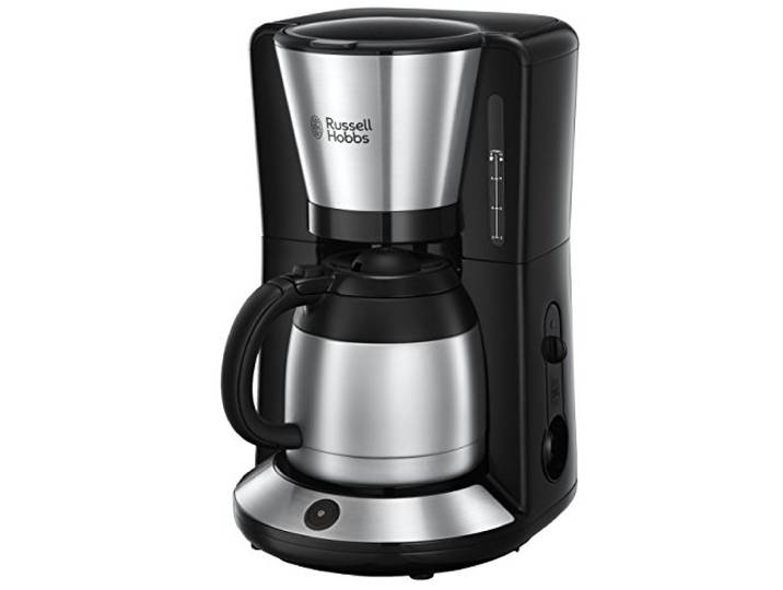 Russell Hobbs Kaffeemaschine [Brausekopf für optimale Extraktion&Aroma] Adventure (1 bis 8 Tassen, 1,0l Thermokanne, Abschaltautomatik, Tropf-Stopp, 1100W) Filterkaffeemaschine 24020-56
