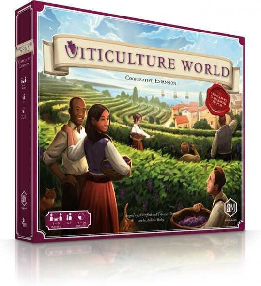 Viticulture World: Cooperative Expansion for Board Games, Ages 10+, Cooperative Gameplay by Stonemaier Games