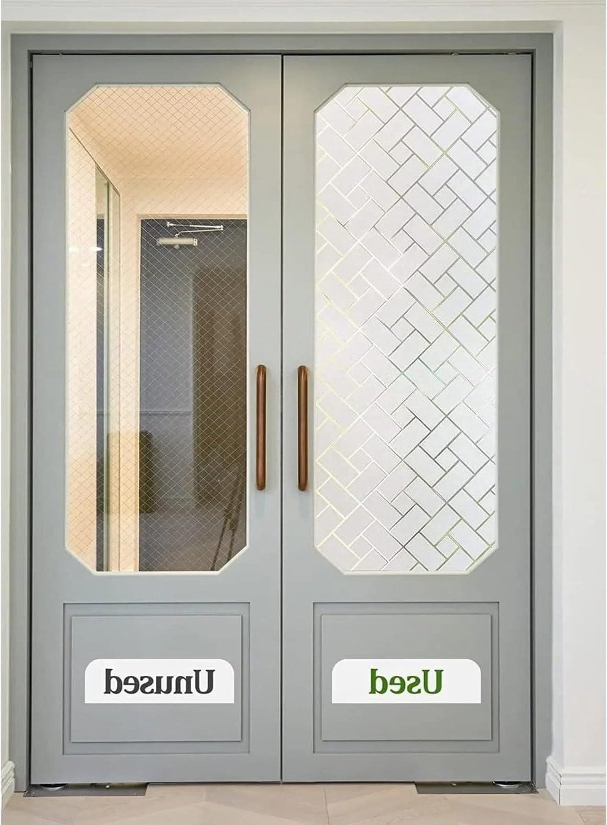 Raamfolie Privacy Melkglas Decoratief Wit - 45 x 300 cm