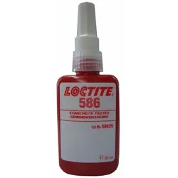 586 Gewindedichtung hochfest rot mittelviskos, 50ml Flasche - rot