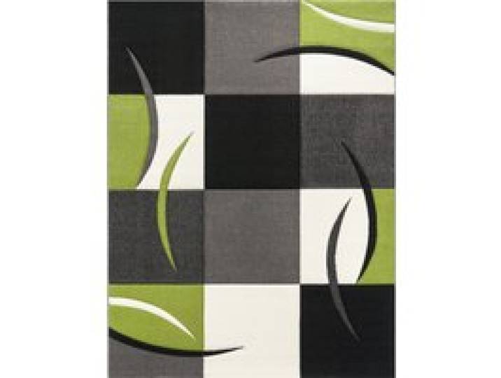 Tapis moderne Diamora vert 60x110 cm