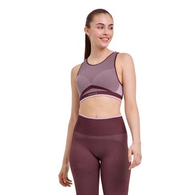 Sport-BH FALKE "FALKE Sport-BH", Damen, Gr. S, N-Gr, lila (mahogany (8344)), BHs Sport-BH