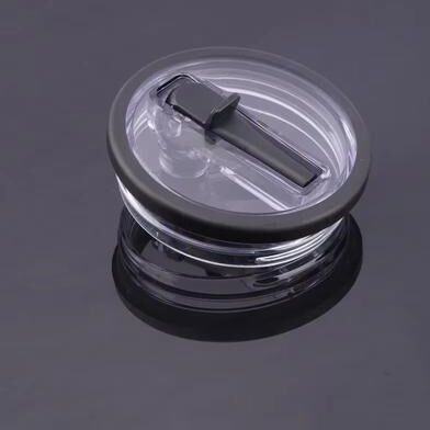 Inspired Finds Clear Spill Proof 40 Oz Tumbler Lid Replacement Cover For Travel Cups black