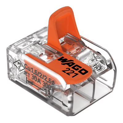 Original WAGO 221 Series Wiring Connectors Lever Nut Terminal Blocks Multiple Models Available a5