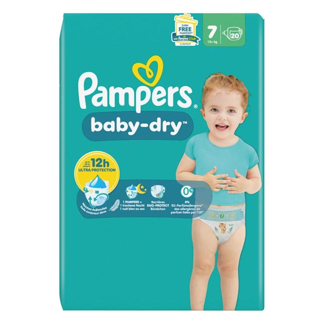 Pampers Baby Dry Gr.7 Extra Large 15+kg Single Pack Windeln (Gr. 7, 20 Stk.) (50296)
