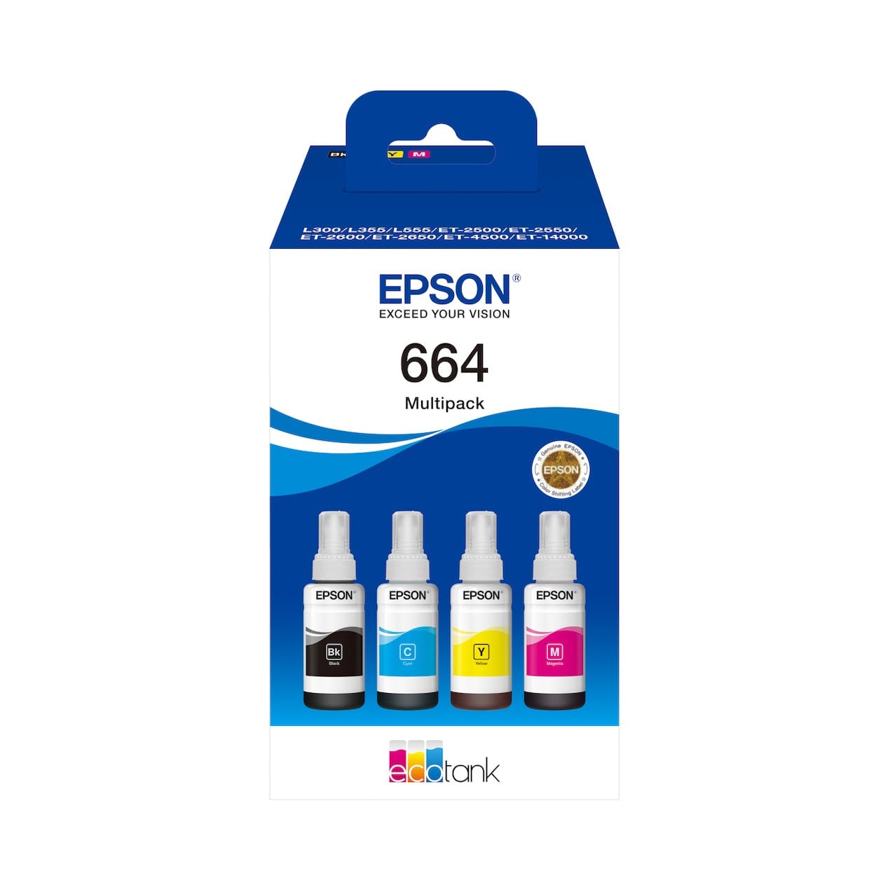 Epson 664 Inkt Multipack met 4 kleuren (Black, Cyan, Magenta, Yellow)