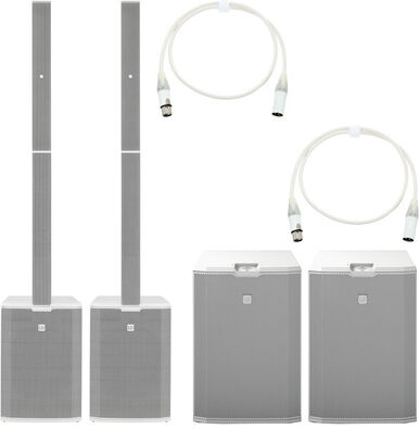 LD Systems Maui 44 G2 WH Power Bundle Weiß