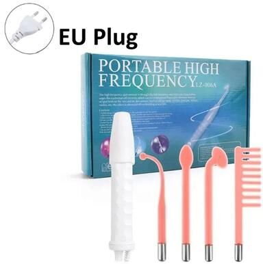 Uplift Essentials 4 In 1 Handheld High Frequency Facial Therapy Wand For Acne Treatment And Skin Tightening eu Plug