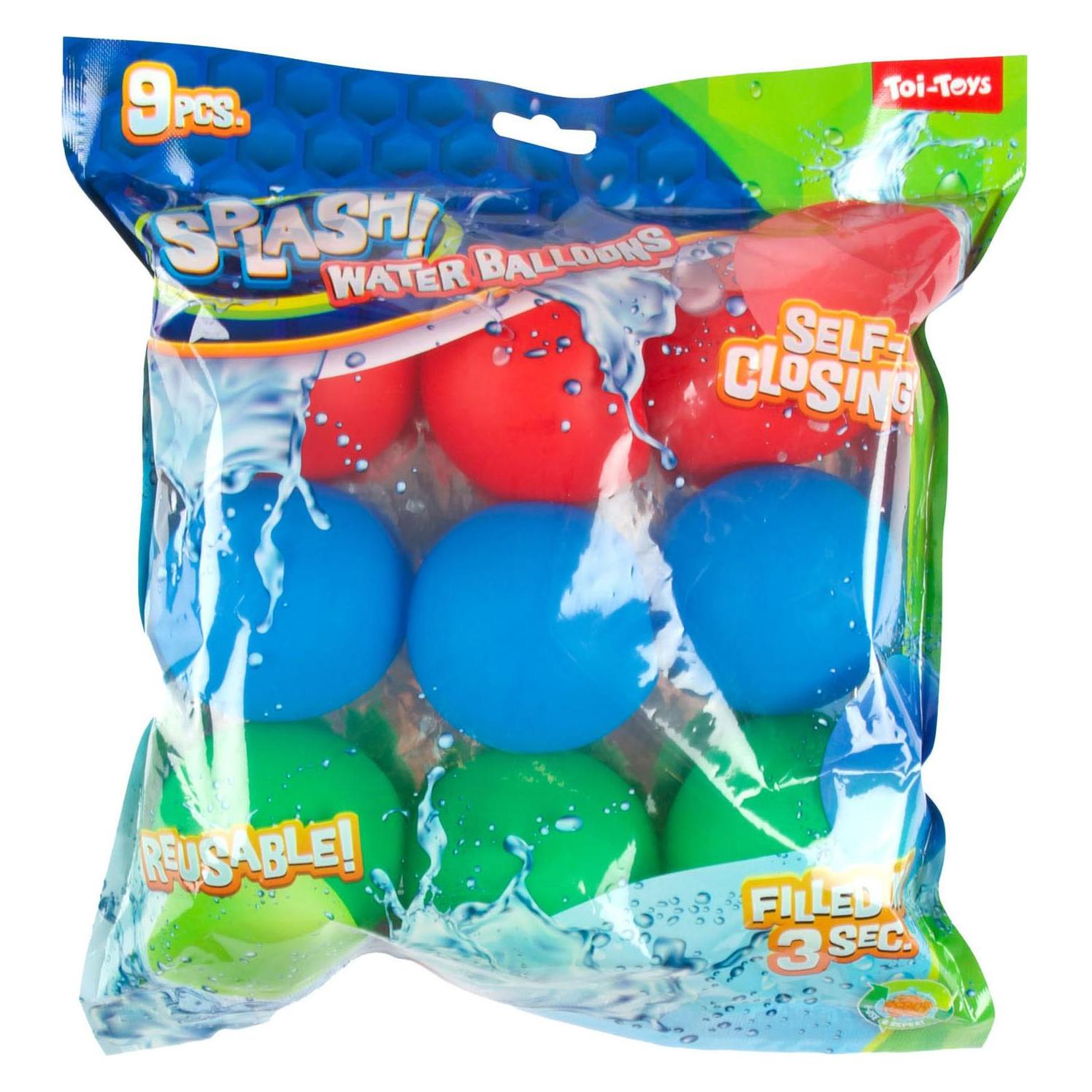 Toi-Toys 9 Wasserbomben selbstschliesend + wiederverwendbar (9x) (00267A)