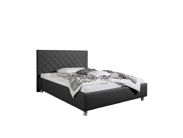 Livetastic Polsterbett Baltimore, Anthrazit, Metall, 100x200 cm, Made in Germany, für Lattenrost geeignet, Schlafzimmer, Betten, Polsterbetten