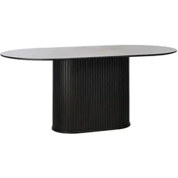 Esstisch Nola 180 x 95 cm Holz Schwarz
