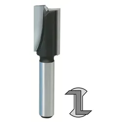 JSO 14mm Nutfräser Z2 HW 14x50/100mm Schaft 14mm mit Bohrschneide - 20240-5-14040-R