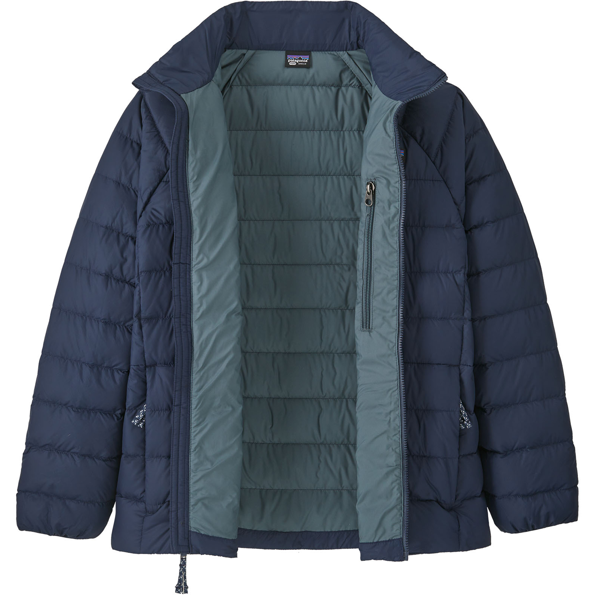 Patagonia Down Kinder Isolationsjacke blau Größe 130 Lifestyle Geruchsneutralisierend Wasserabweisend