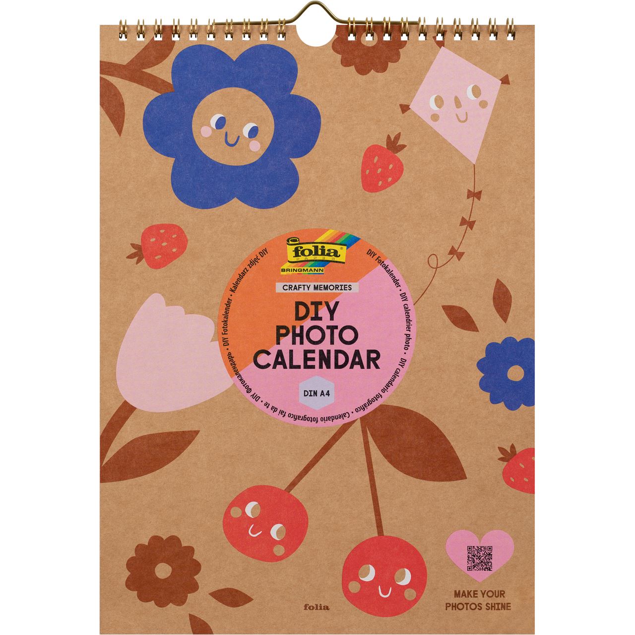 folia Kalender zum Selbstgestalten CRAFTY MEMORIES A4 jahresunabhängig, 1 St.