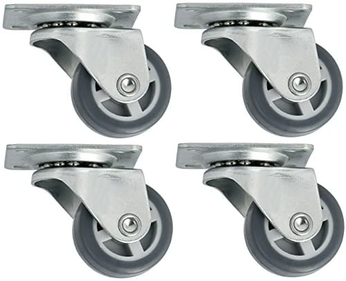 cyclingcolors Set van 4 rubberen meubelwielen, 30 mm