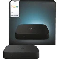 PHILIPS Hue Play HDMI Sync Box 4K, synchronisiert smarte Beleuchtung mit TV, Filmen, Musik und Gaming