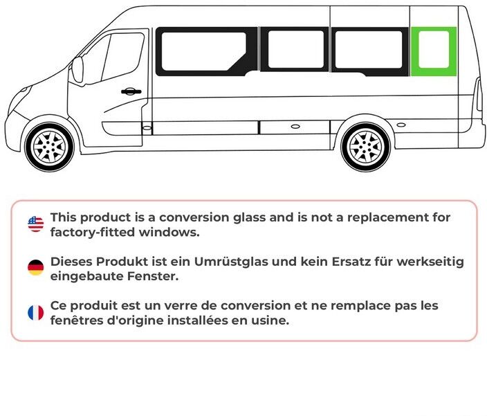 OMAC 6125405L4-1RSFLR Seitenscheibe