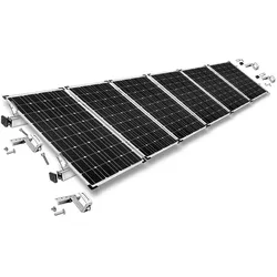 Befestigungskit mit Dachhaken 3-fach verstellbar (für Dachziegel) für Schrägdachmontage Solarpanele Rahmenhöhe 35mm | 6 | 35mm
