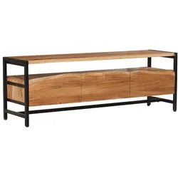 DELUKE TV-Schrank BJORN Akazie Natur 51x43x145cm Fernsehtisch TV Lowboard für Fernseher