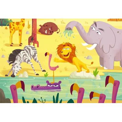 Puzzle Ravensburger Puzzle&Play Tiere 2 2 X 24 Teile