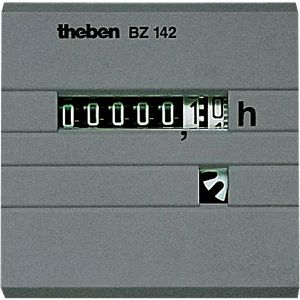 Theben Betriebsstundenzähler BZ 142-1, analog, für Fronttafeleinbau, Synchronmotorantrieb, für 24 V AC