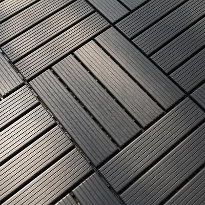1 ft. x 1 ft. Outdoor Patio Deck Tiles, Garage Floor Tiles(Box of 44)