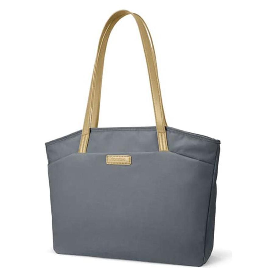tomtoc - Laptop Tote Bag (T23L1B1) - Water-resistant, Large Capacity, 16" - Grayish Blue (16", Apple) (T23L1B1)