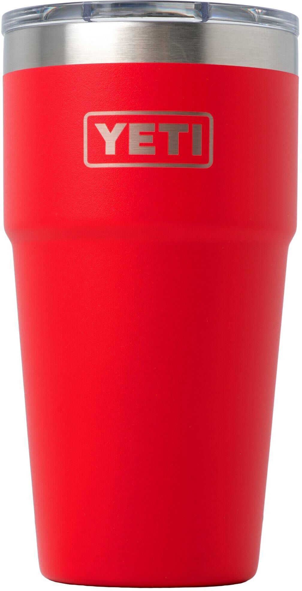 Kubek termiczny Yeti Rambler Stackable Cup 20oz Mag Slider Lid, Rescue Red, sztaplowany, z pokrywką, 591 ml