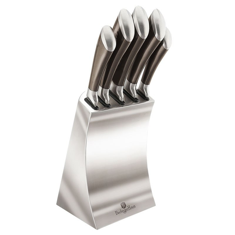 Berlinger Haus Passion Carbon messenset met 6 elementen BH2136