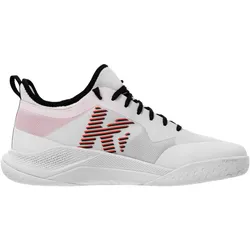 Kempa, Unisex, Hallenschuhe, Hallen-Sport-Schuhe Kourtfly Jr (34), Weiss, Rot, Schwarz
